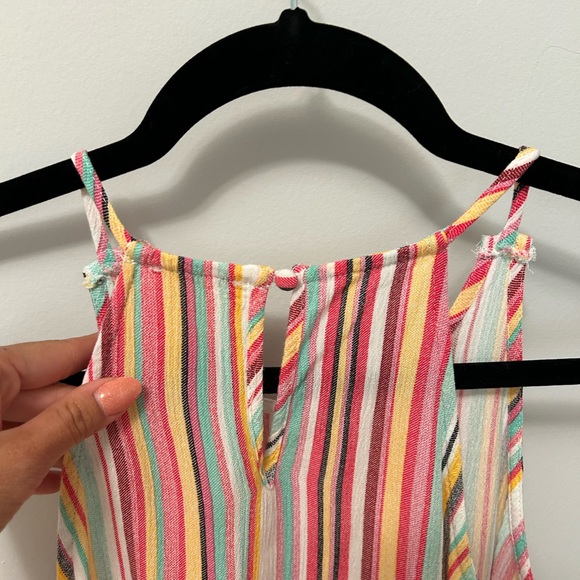 Francesca’s Rainbow Stripes Tank Top - Picture 6 of 6